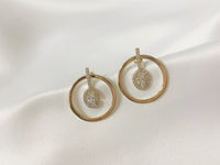 Attract Hoop Circle Pierced Earring, E2387