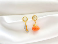 Cinderella and Pumpkin Earrings, E2865