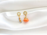 Cinderella and Pumpkin Earrings, E2865