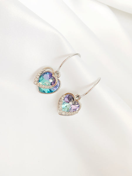 Special Gradient Crystal Pierced Earring， E21750