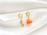 Cinderella and Pumpkin Earrings, E2865