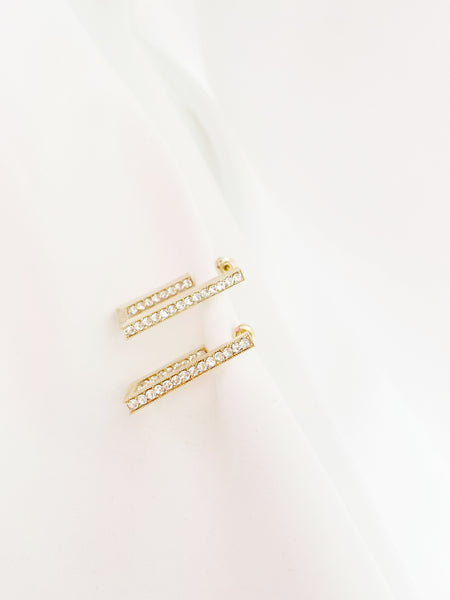 Rectangle Hoop Pierced Earring, E2581