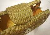 Gold Glitter Mini Evening Bag