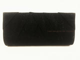 Black Clutch with Folded Plate