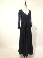 Vivienna Evening Dress - Long Sleeves